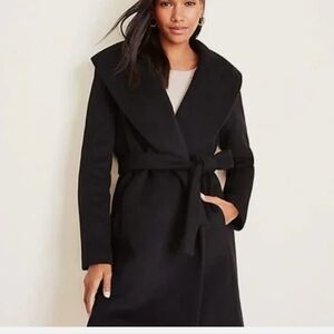 Ann Taylor Black Petite Coat